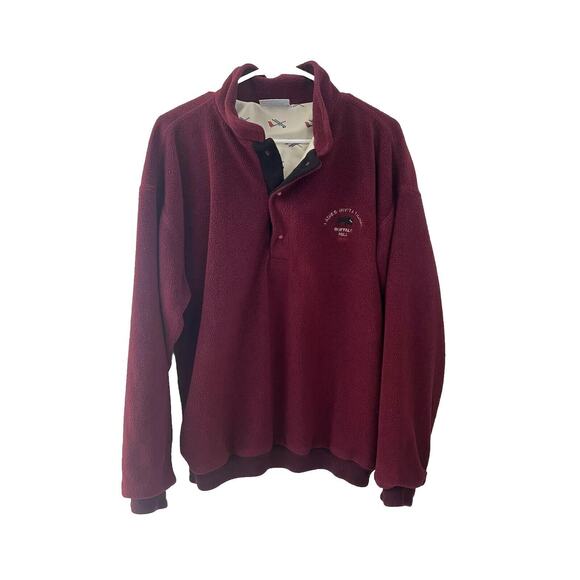 Sun Mountain Tops - Sun Mountain Sports Women’s Vintage Golfleece Buffalo Hill 1993 Sz‎ Large Maroon